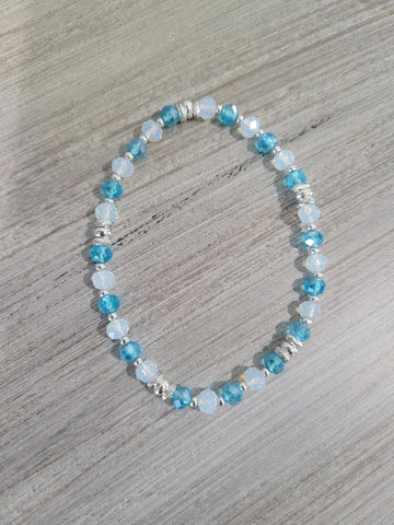 Combination beads elastic bracelet.