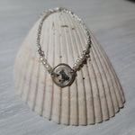 Real seashell necklace and bracelet set
