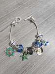 Nautical charm bracelet