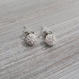 Set of 2 pairs of silver plated earrings