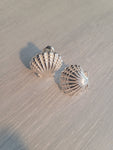 NAPIER Silver color comfort clip seashell earrings