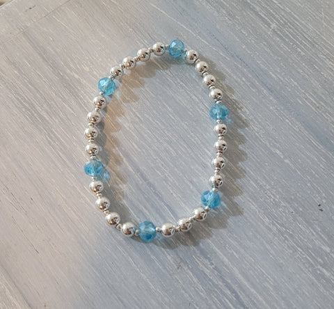 Combination beads elastic bracelet.