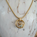 Gold plated necklace with sea turtle charm