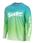Sandbar Life Long Sleeve Aqua Lime