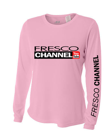 Lady's Pink Sun Cooling Long Sleeve